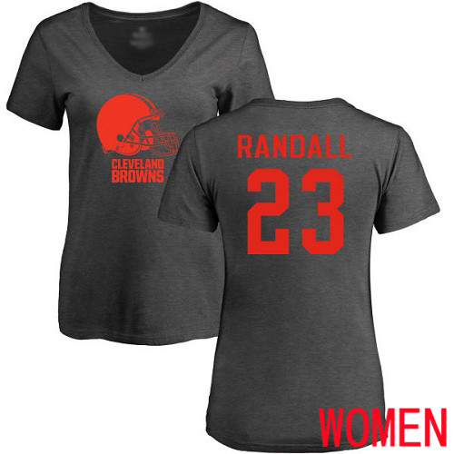 Cleveland Browns Damarious Randall Women Ash Jersey 23 NFL Football One Color T Shirt